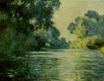  Giverny Oil Painting - Arm of the Seine at Giverny Claude Monet Landscape